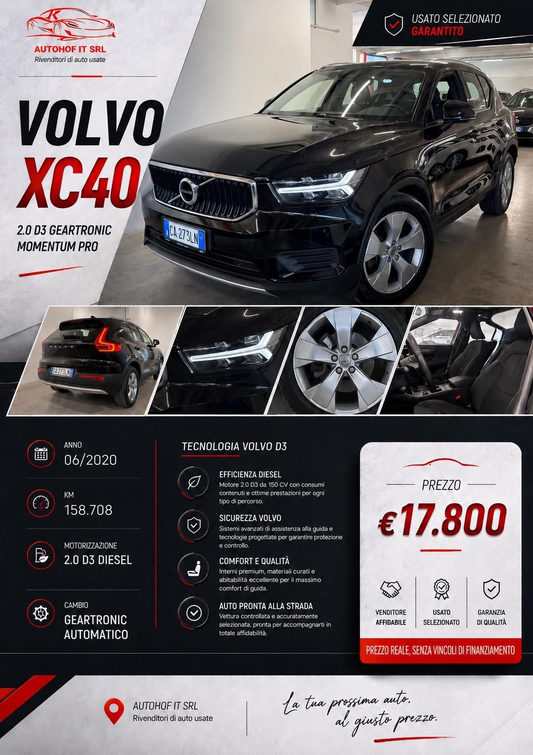 Volvo XC40 D3 GEARTRONIC AUT. Momentum Pro