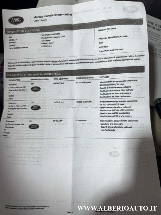 LAND ROVER Range Rover Evoque 2.2 TD4 5p. Dynamic auto 9 marce