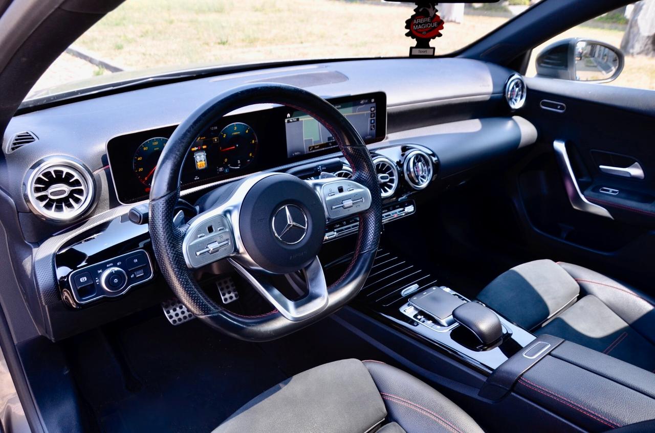 MERCEDES-BENZ A 180d PREMIUM AMG LINE 116cv AUTO, TETTO, HI-FI PREMIUM, EURO 6D, UFF ITALIANA, LUCI 64 COLORI, PERMUTE