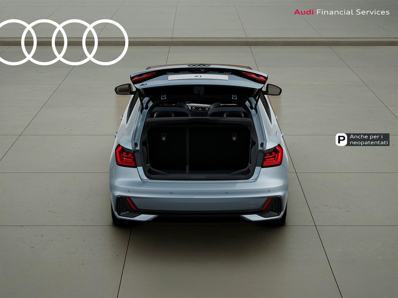 Audi A1 sportback 30 1.0 tfsi identity black 116cv s-tronic