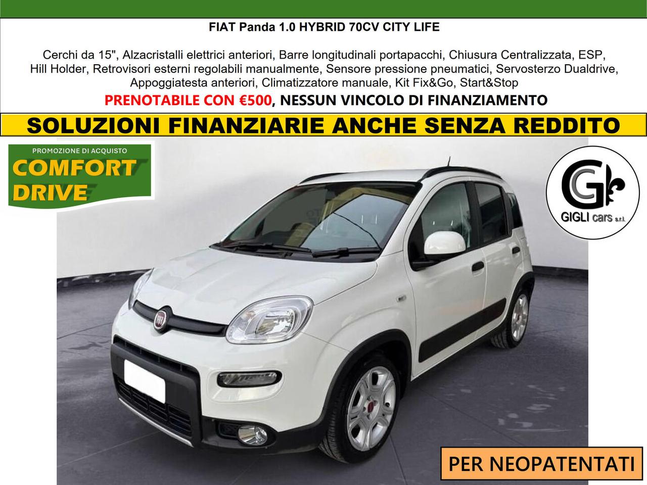 Fiat Panda III Panda 1.0 firefly hybrid s&s Neopatentati