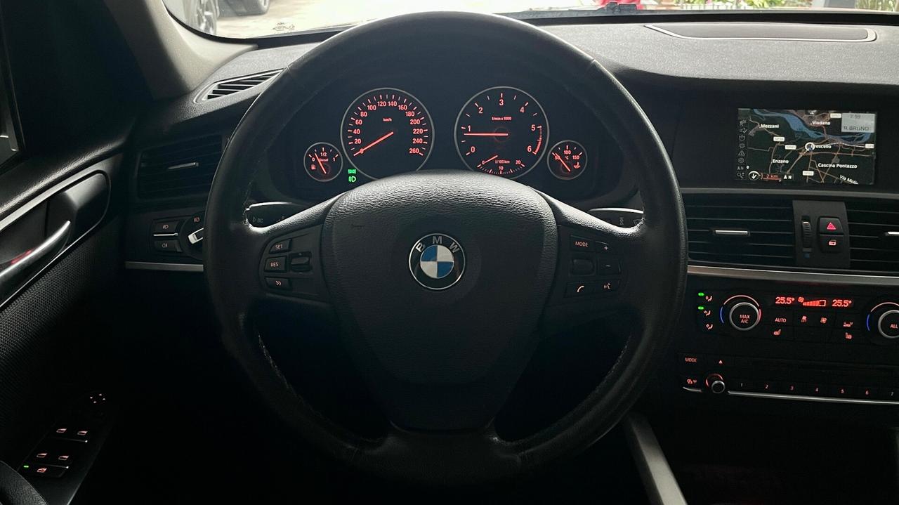 BMW X3 X-DRIVE 20D 2.0 ELETTA 184 CV - FULL LED, PELLE, TETTO