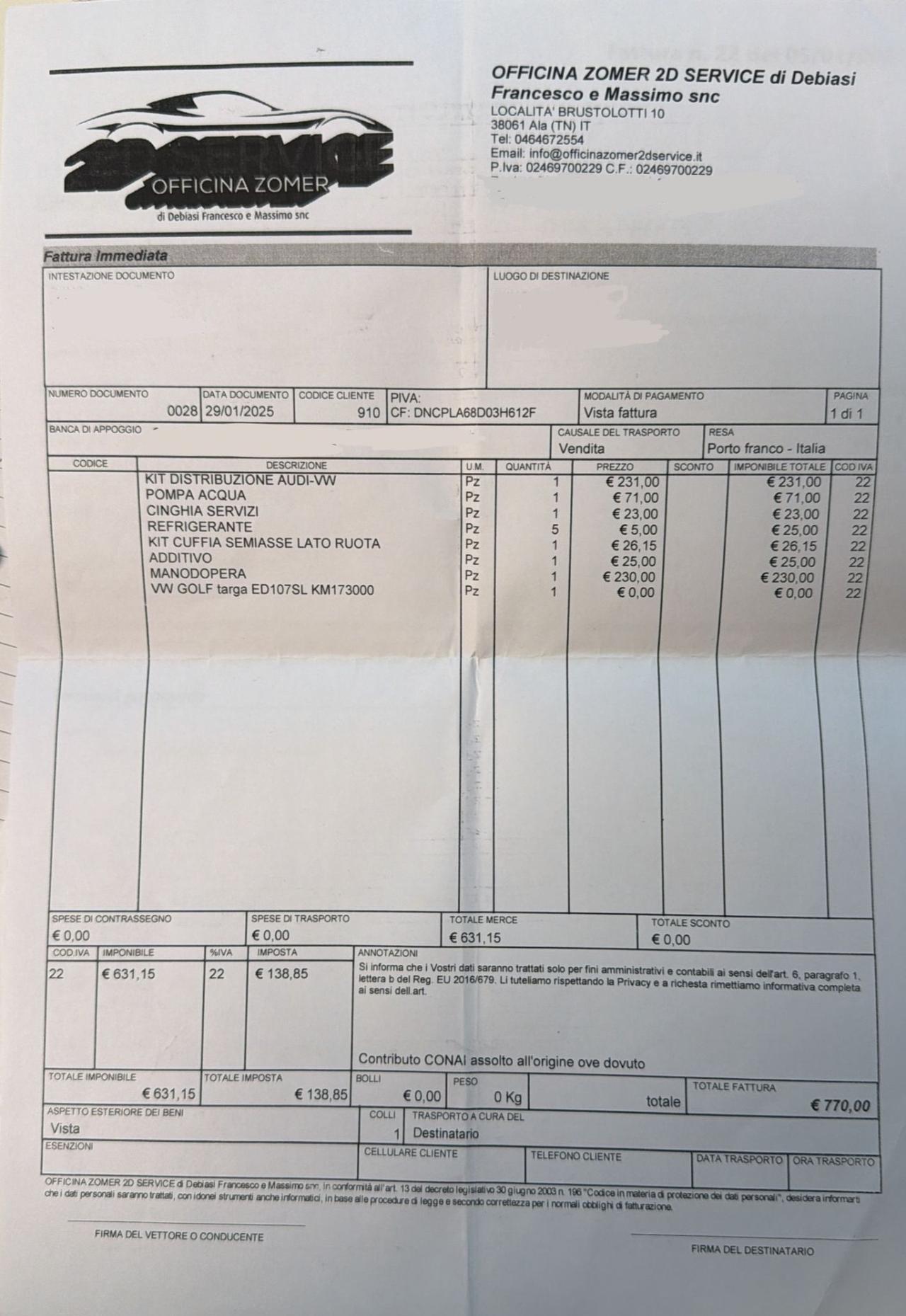 Volkswagen Golf Plus 1.6 TDI Highline Neopatentati