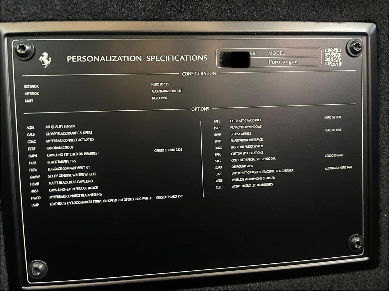 Ferrari Purosangue V12 DCT 4WD*Pano*Black