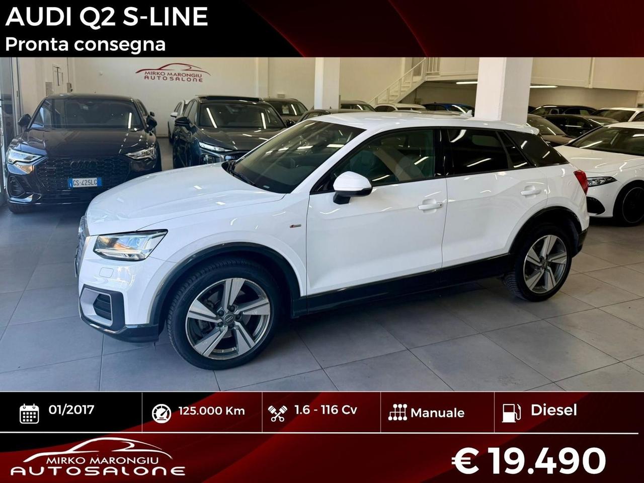 Audi Q2 1.6 TDI S-Line FINANZIABILE