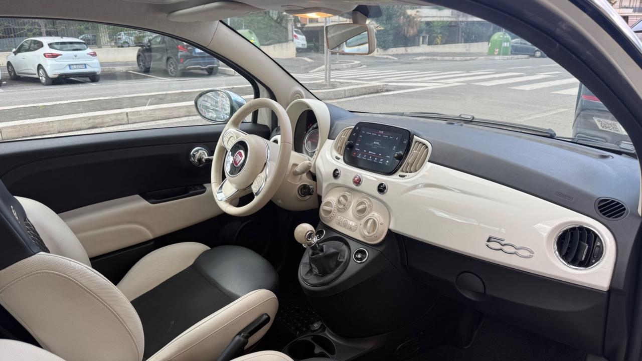 Fiat 500 1.0 Hybrid Dolcevita LED CAR PLAY PANORAMA CLIMA AUTOMATICO PELLEBICOLORE
