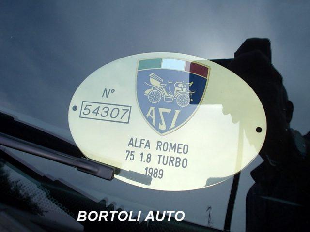 ALFA ROMEO 75 1.8i TURBO AMERICA KM MOTORE REVISIONATO TARGA ORO