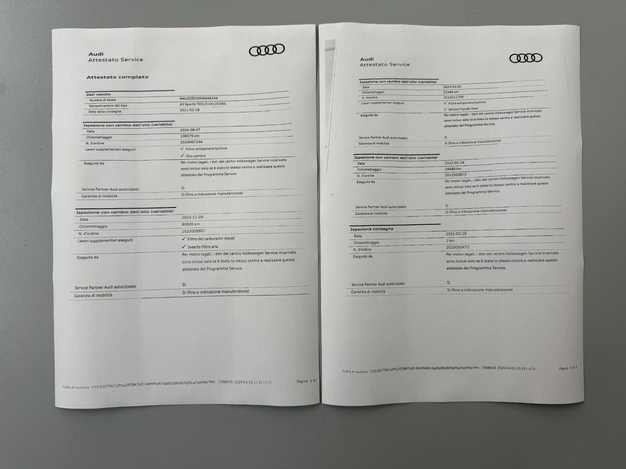 Audi A3 SPB/2.0 TDI 150CV/IVA ESPOSTA/LED/CAR PLAY