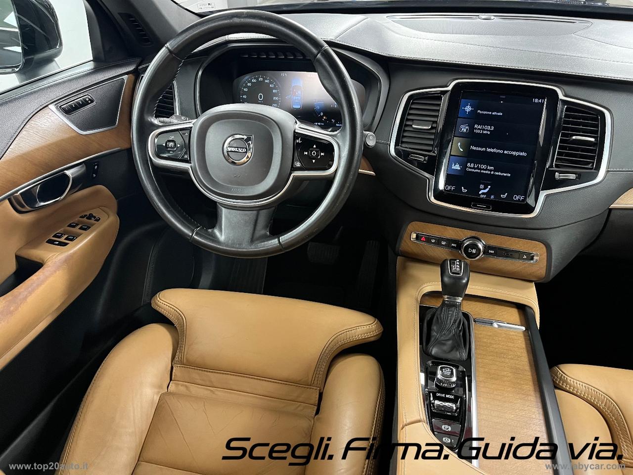 VOLVO XC90 D5 AWD Geartronic Inscription|TOTAL BLACK|PELLE TOTALE