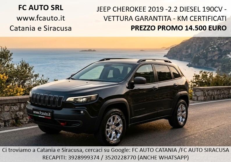 Jeep Cherokee 2.2 190CV Limited 2019 - FULL OPTIONAL