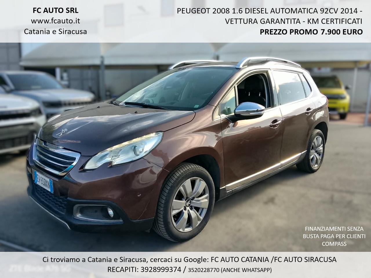 Peugeot 2008 1.6 DIESEL 92CV 2014 AUTOMATICA