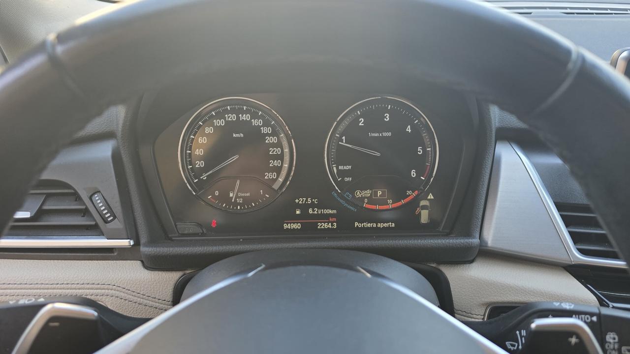 BMW 220D TOURER 2.0 LUXURY X-DRIVE 190CV - FARI FULL LED, PELLE, HEAD UP DISPLAY