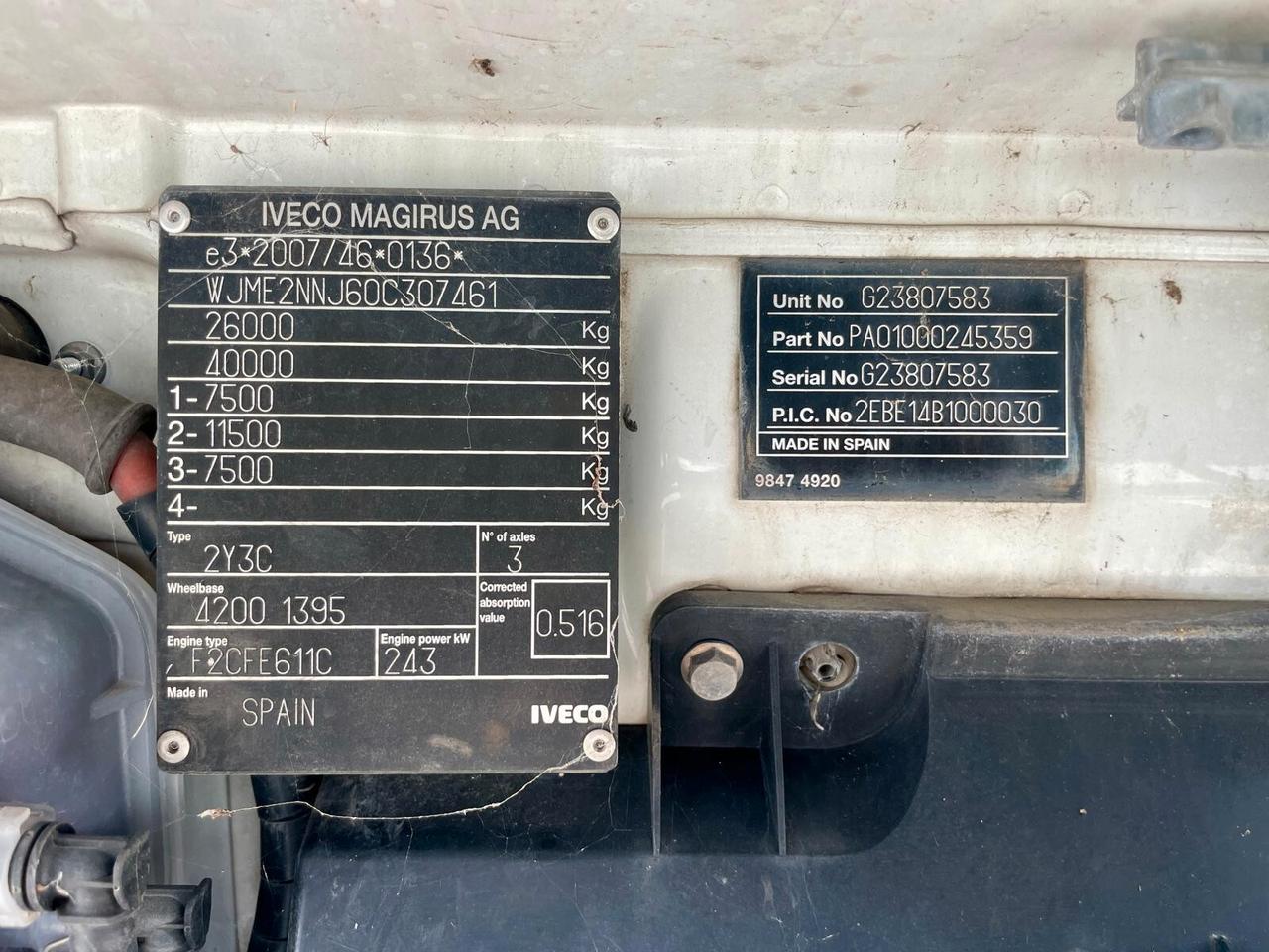 IVECO STRALIS 330 - EURO 6 COMPATTATORE OMB EUROG TG XL