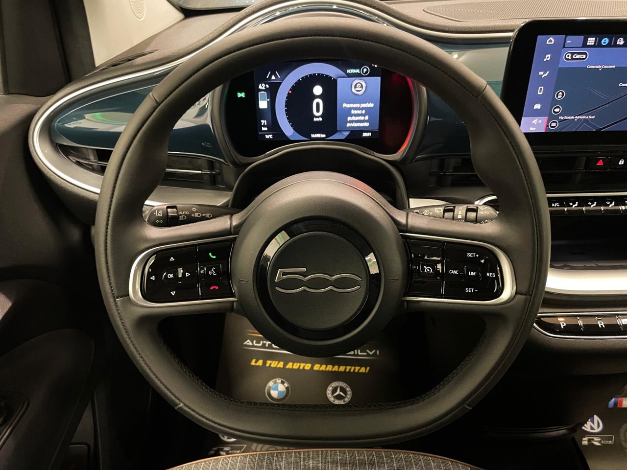 Fiat 500e Icon - Pack style Ocean Blue Metallic