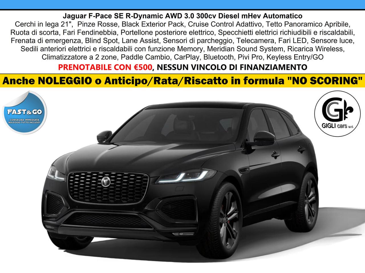 Jaguar F-Pace SE R-Dynamic AWD Navi Tetto C21 BlackPack RDynamic