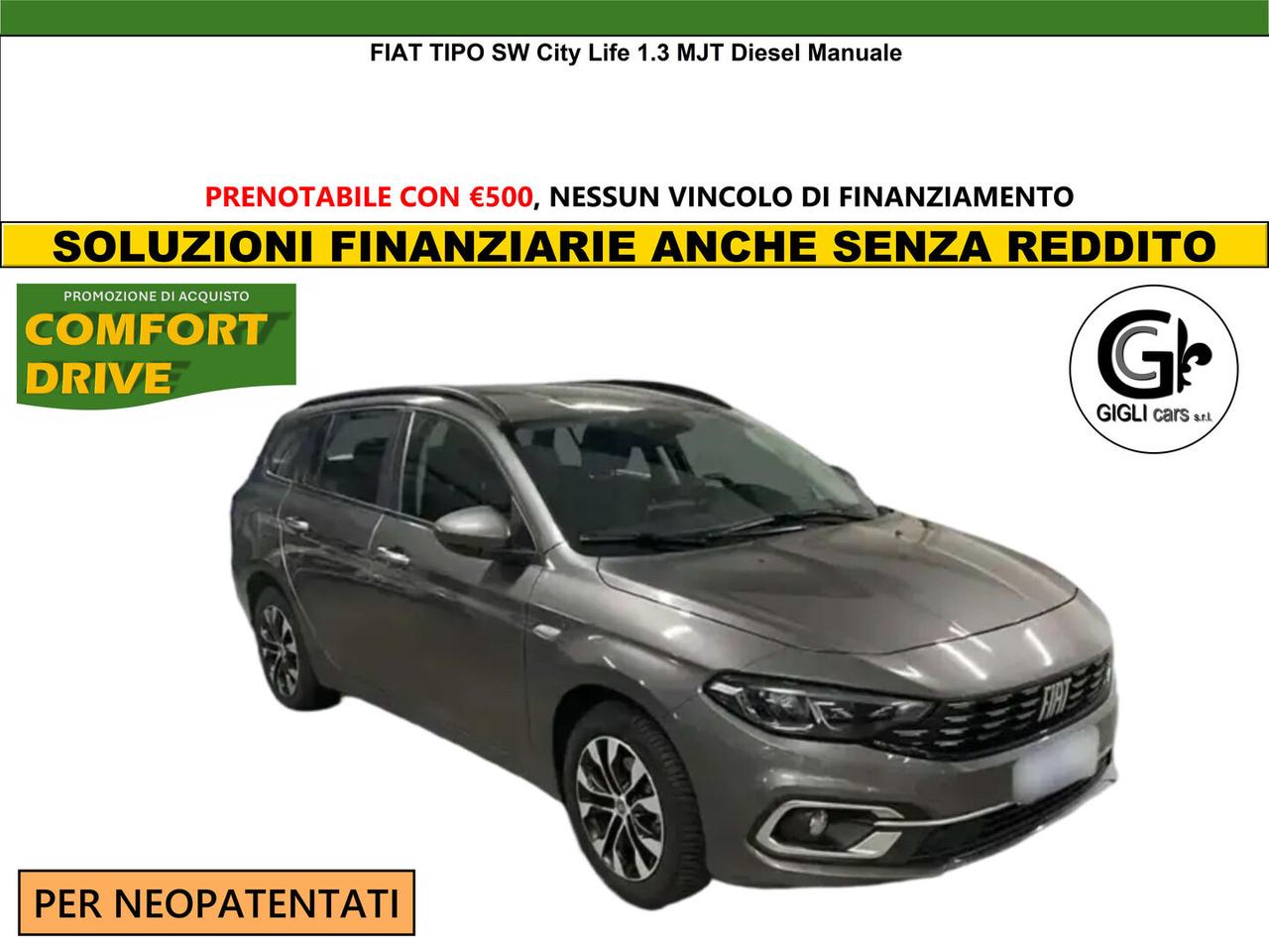 Fiat Tipo SW City Life 1.3 MJT Diesel Manuale Neopatentati