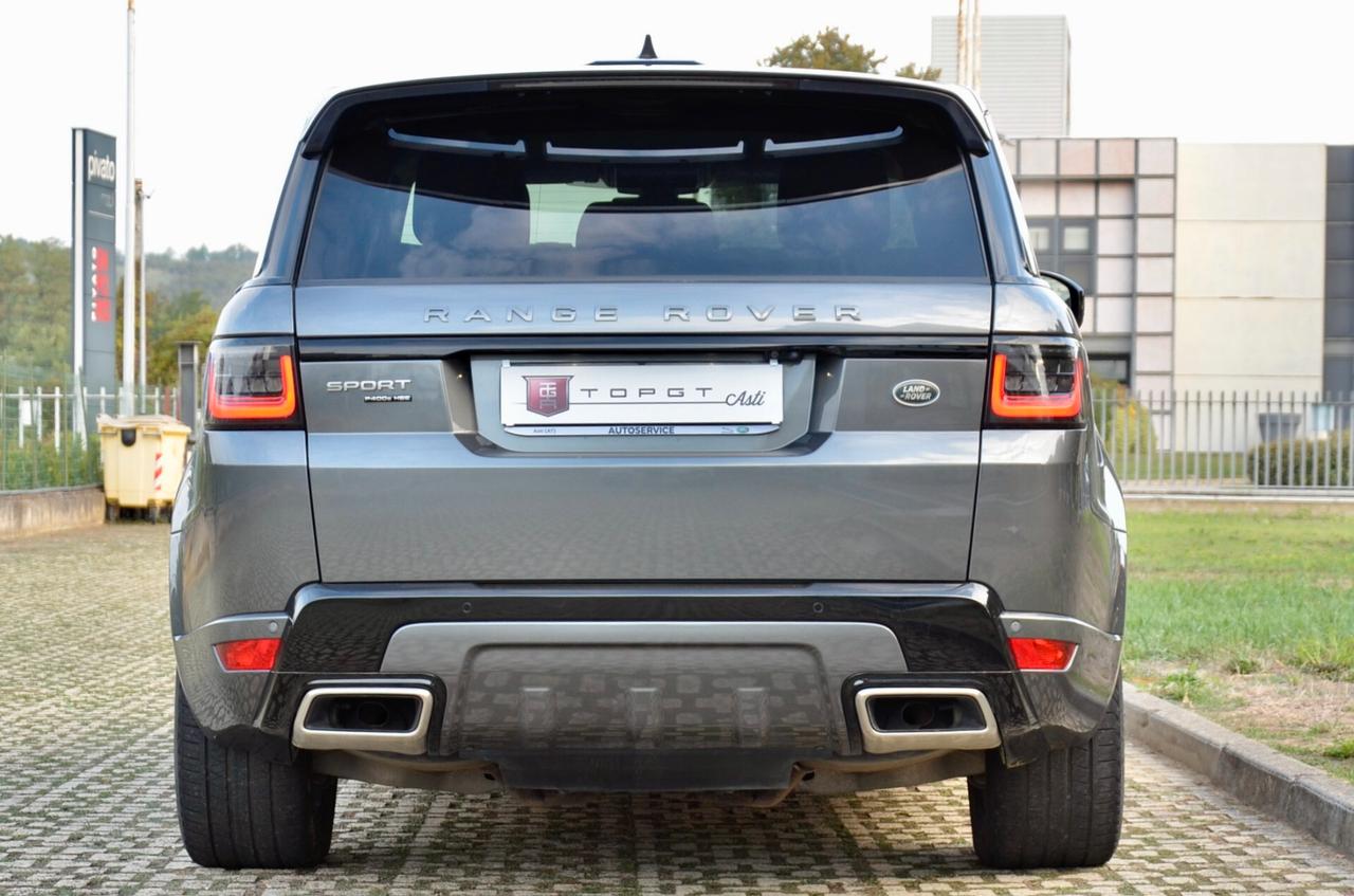 LAND ROVER RANGE ROVER SPORT 2.0 P400e PHEV PLUG IN HSE DYNAMIC 404cv AUTO, UFF ITALIANA, SERVICE LAND ROVER, TETTO, HI-FI MERIDIAN, PELLE, FARI FULL LED, RETROCAMERA, 21", PERMUTE