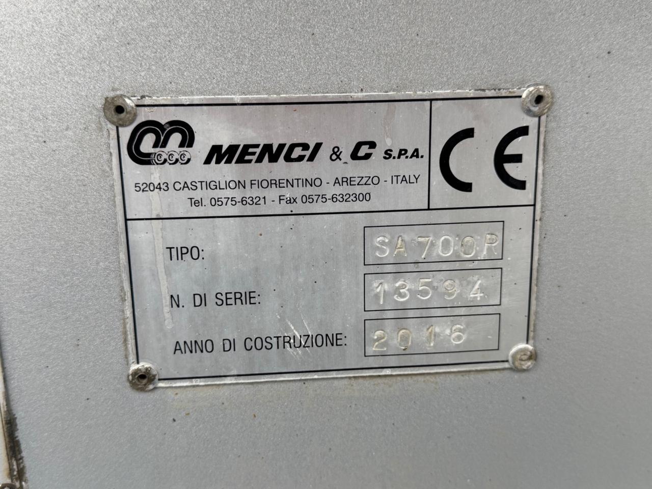 Semirimorchio Vasca Menci sa700r 2016