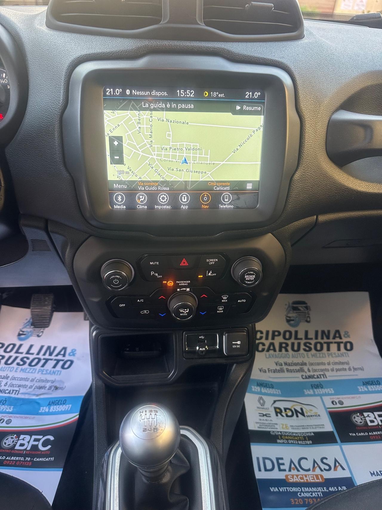 Jeep Renegade 1.6 Mjt 120 CV Limited 12/2018 KM 151772 CERT1 1PROP