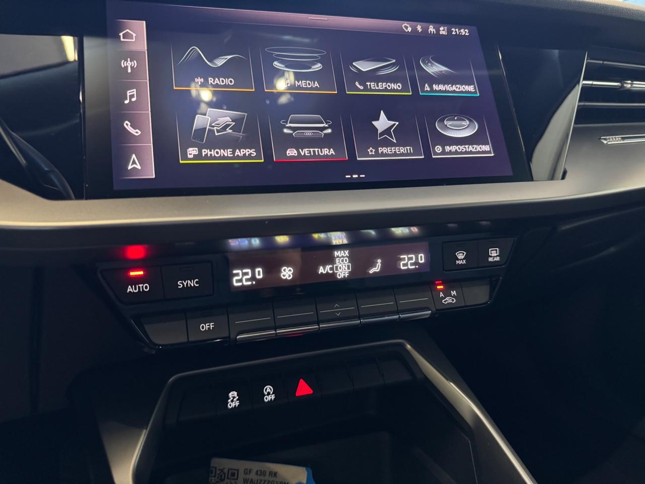 AUDI A3 SPB 35 TDI S TRONIC IDENTITY BLACK - MY21