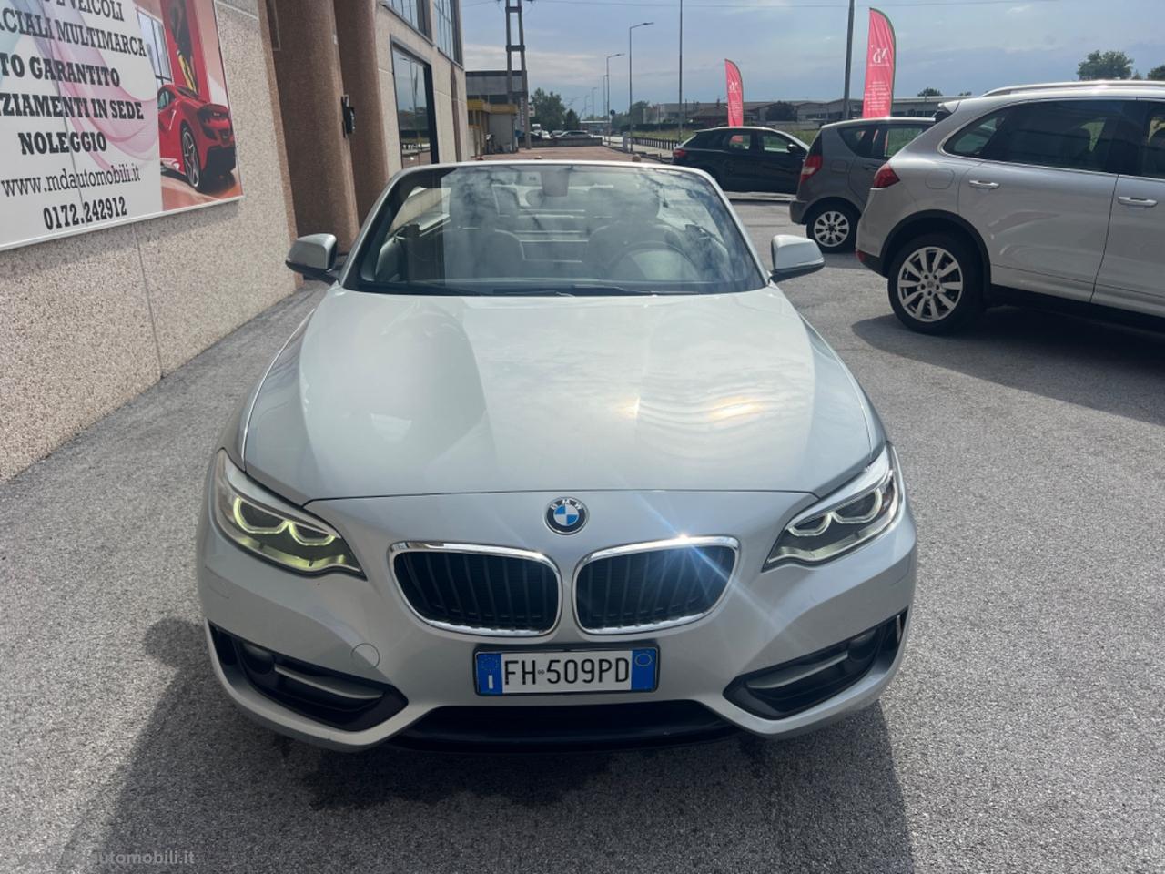 BMW 218d Cabrio Sport AUTOMATICO NAVI TAGLIANDI BMW