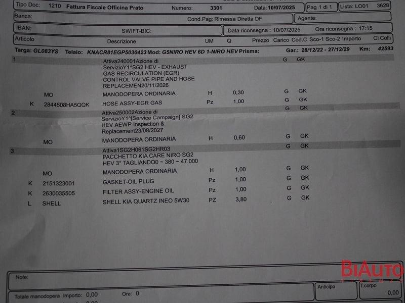 Kia Niro Niro 1.6 gdi hev Evolution dct6