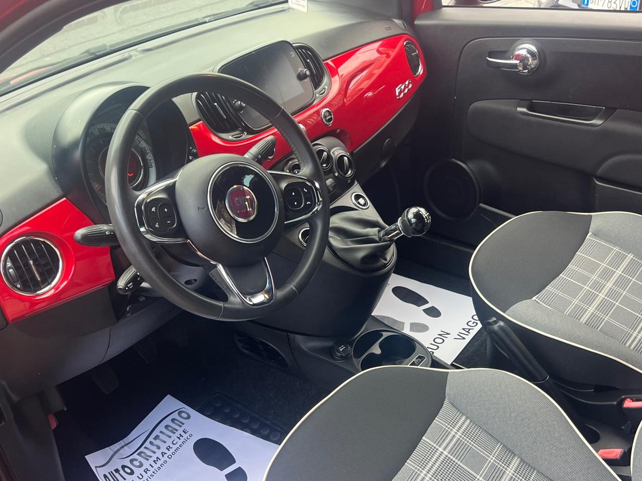 Fiat 500 1.0 Hybrid Red