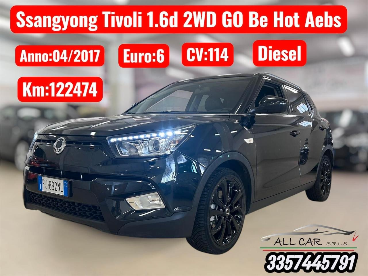 Ssangyong Tivoli 1.6d 2WD GO Be Hot Aebs