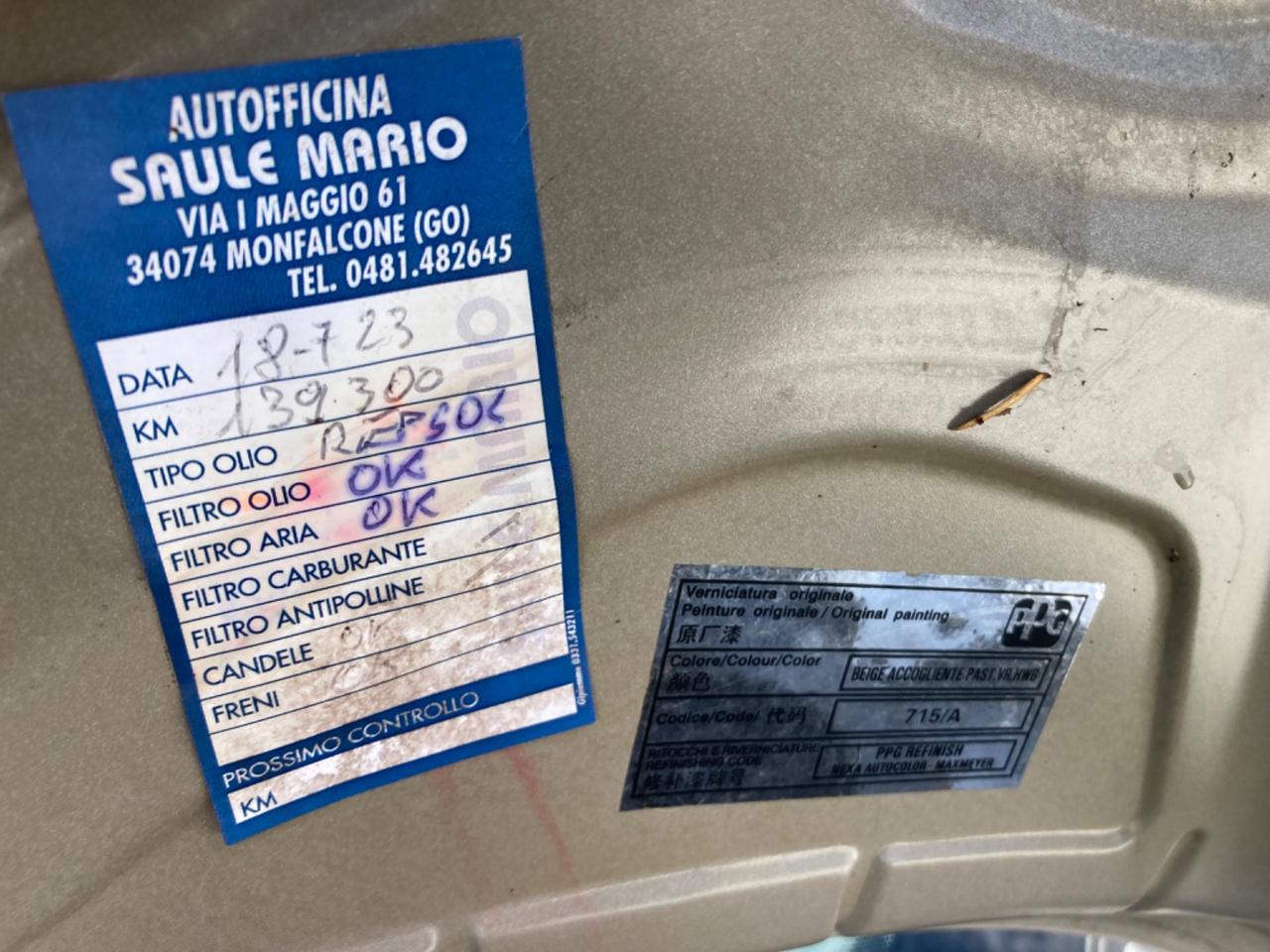 FIAT PANDA 1.2 BENZINA 5 PORTE