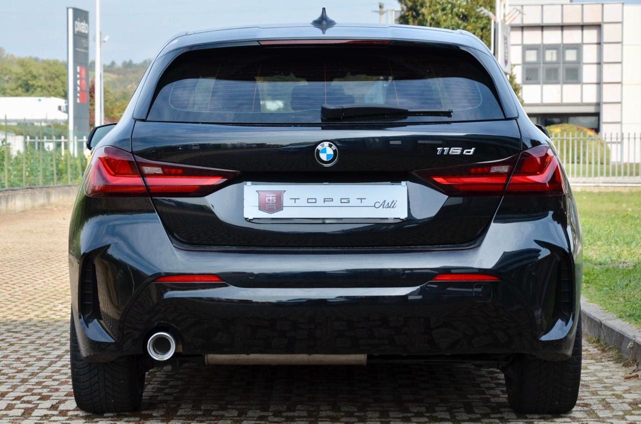 BMW 116d MSPORT 116cv AUTO, SERVICE UFF BMW, UFF ITALIANA, EURO 6D, APPLE, NAVI, FARI LED, PERMUTE