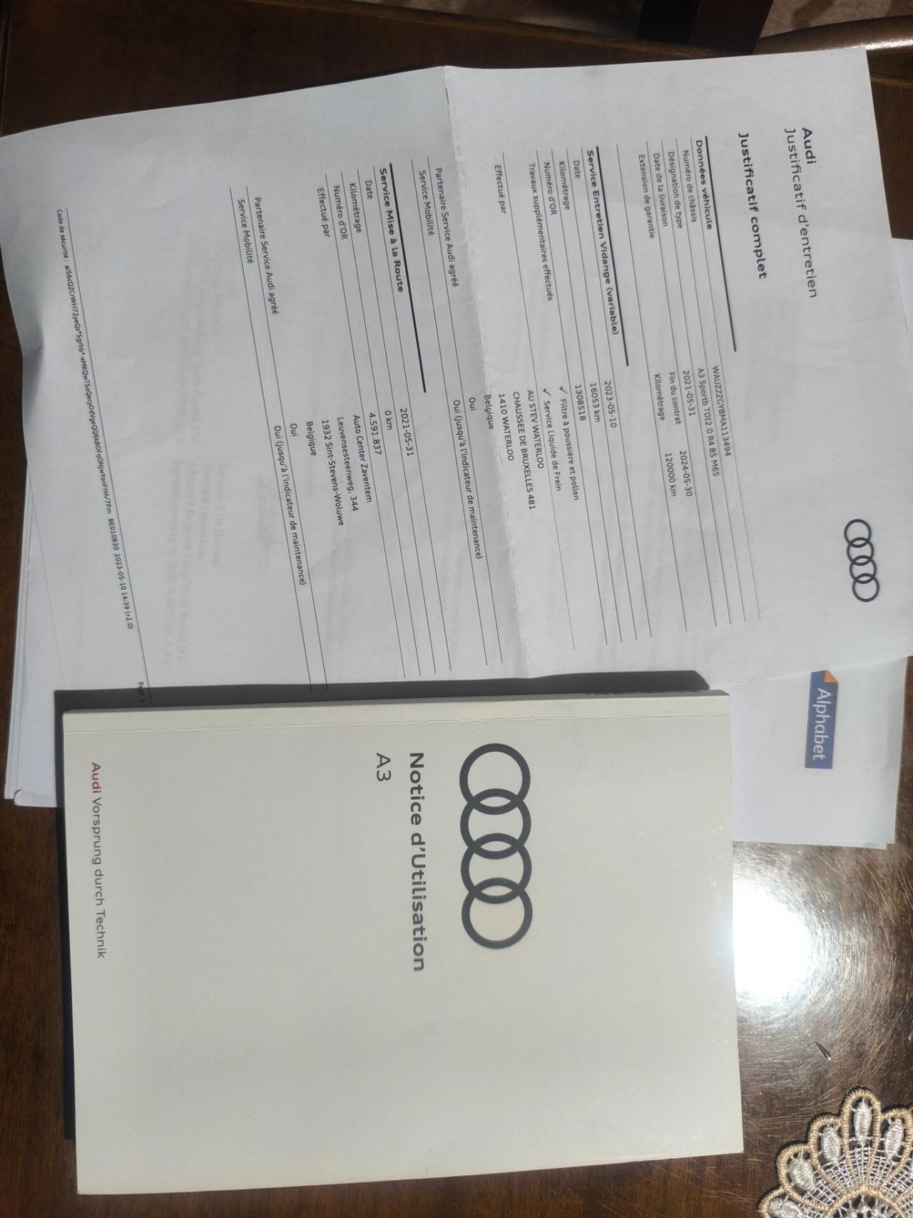 AUDI A3 2.0 TDI 116cv 05/2021 km49000 TAGLIANDI AUDI PELLE/NAV PLUS