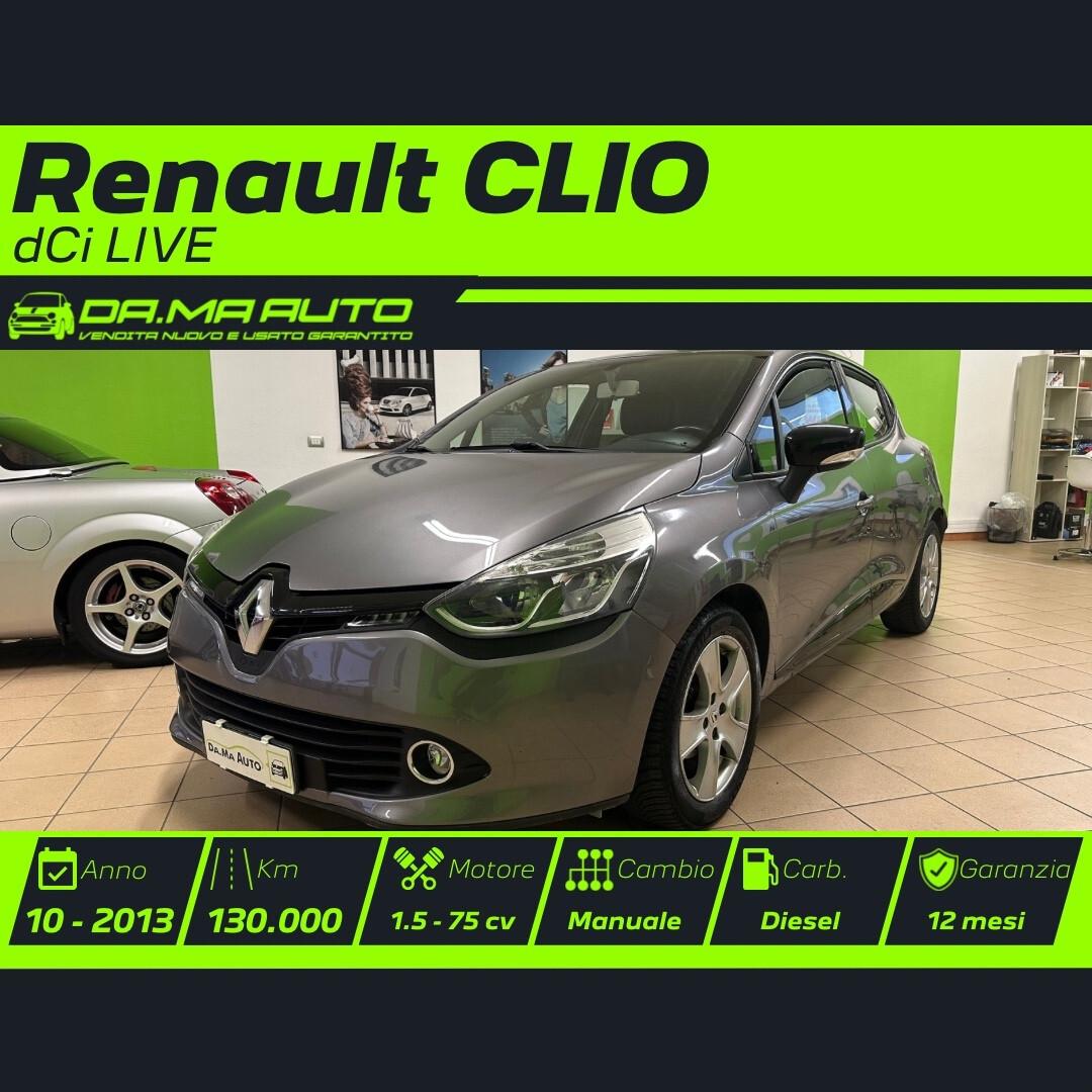 Renault Clio 1.5 dCi 8V 75CV 5 porte Live
