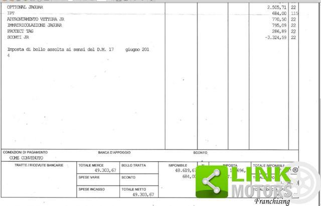 JAGUAR F-Pace 2.0 D 204 CV AWD aut. Unico Proprietario