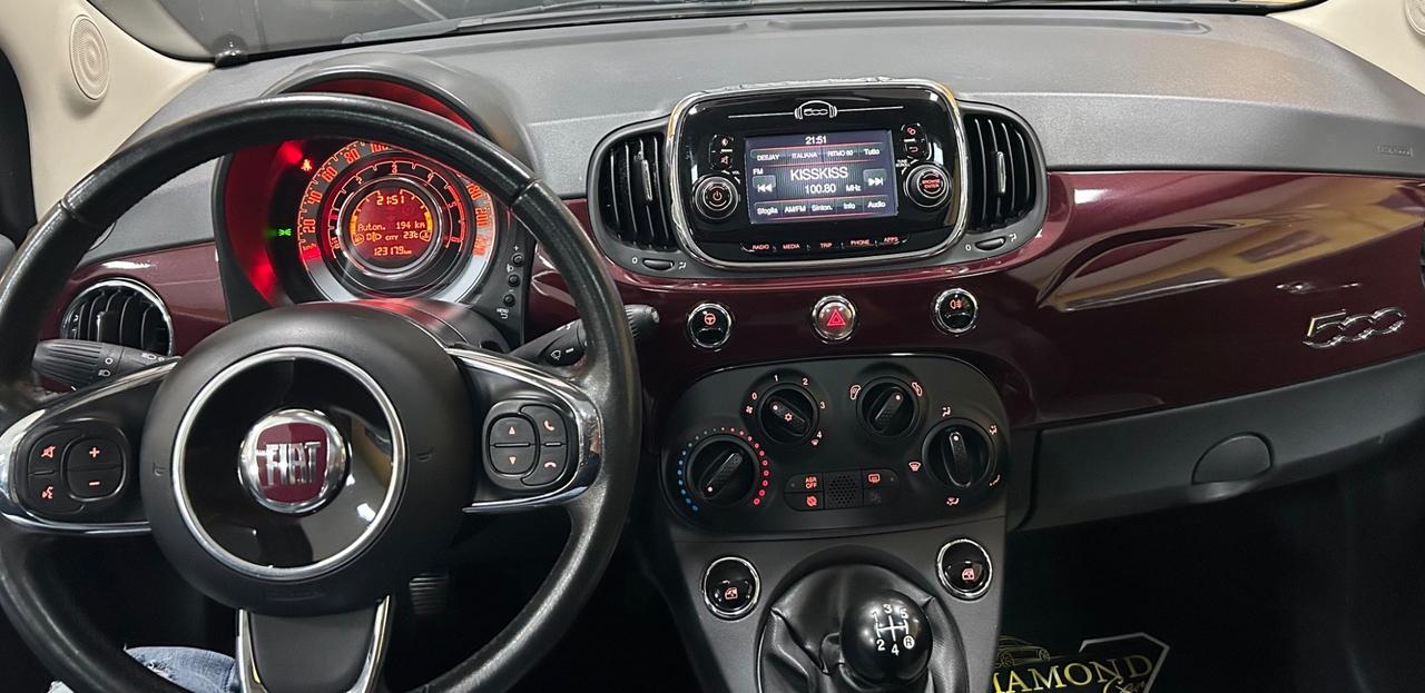 FIAT 500 1.3 Multijet 95 CV Lounge “FULL/TETTO/LED”-2017