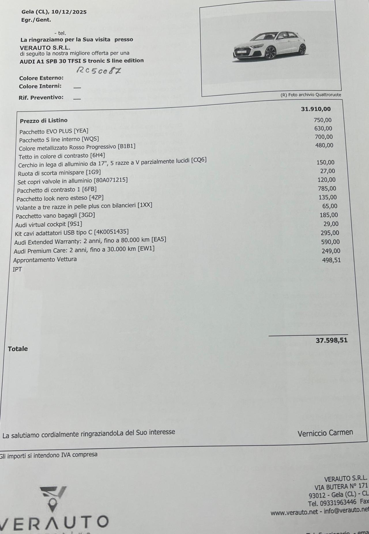 Audi A1 SLine stronic OFFERTA T-STOCK PREZZO IMPERDIBILE