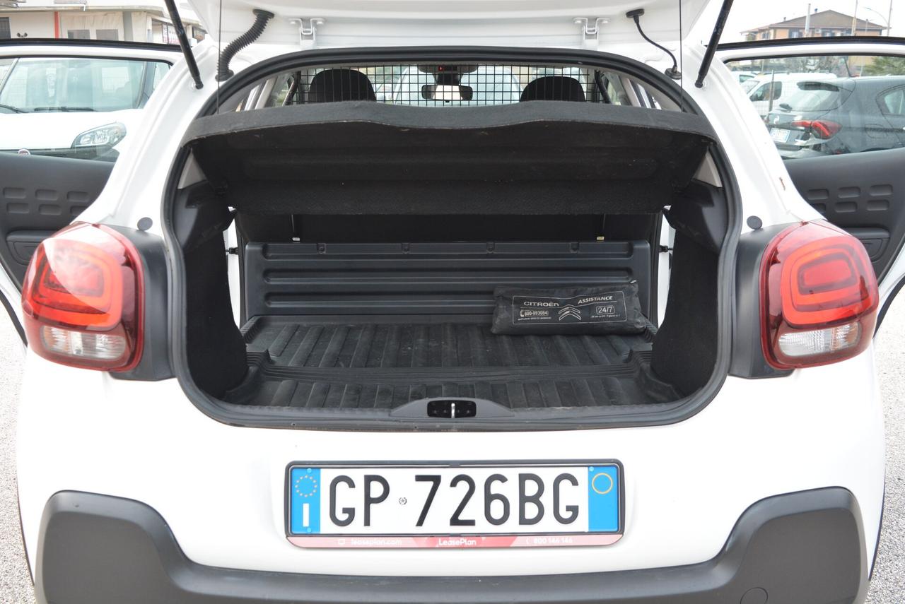 Citroen C3 BlueHDi 100 ss Van 2 posti autocarro