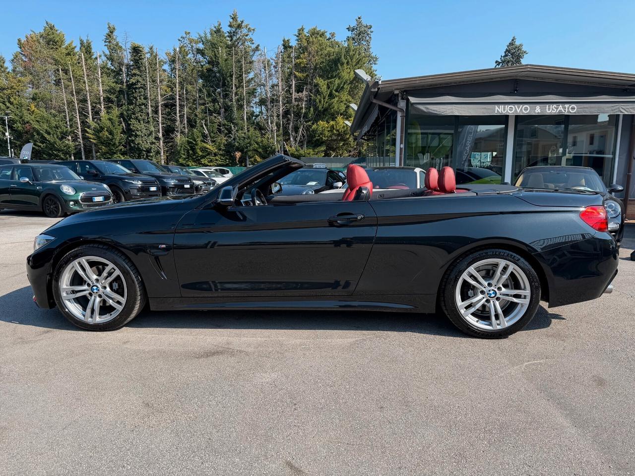 Bmw 420 420d Cabrio Msport /PELLE ROSSA/HEAD/FULL