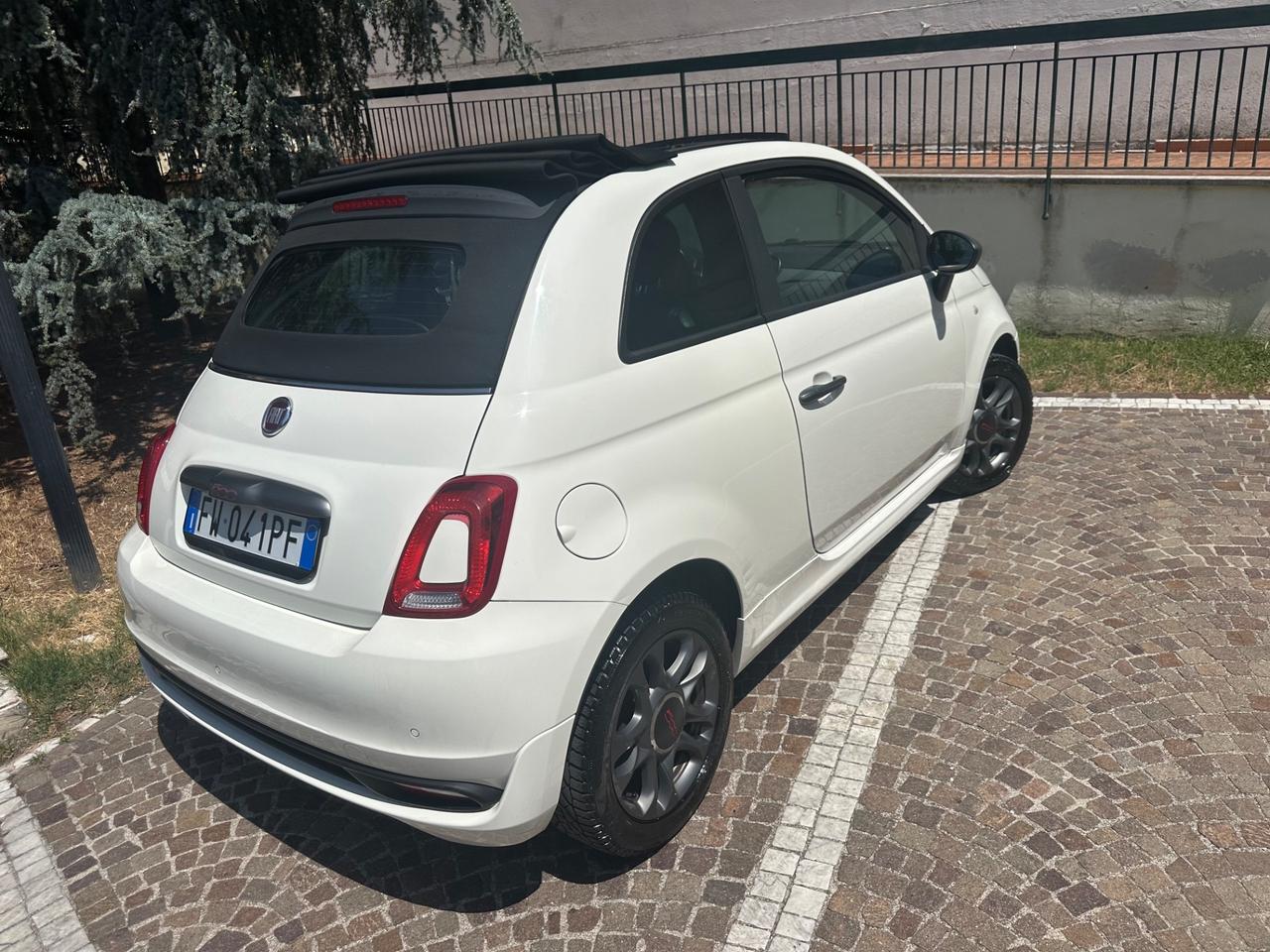 FIAT 500S CABRIO 1.2BENZINA/PELLE/BI-ZONA