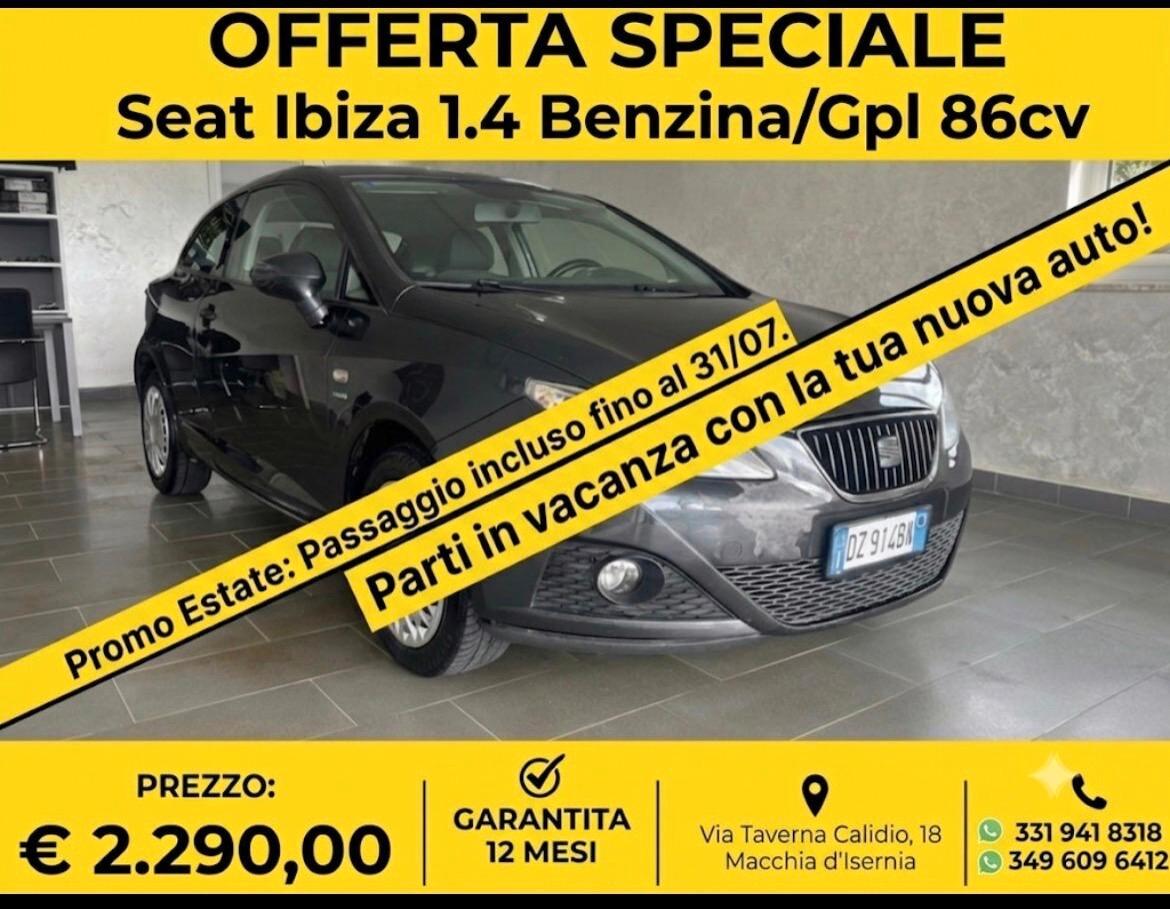 Seat Ibiza 1.4 Benzina/Gpl 85Cv