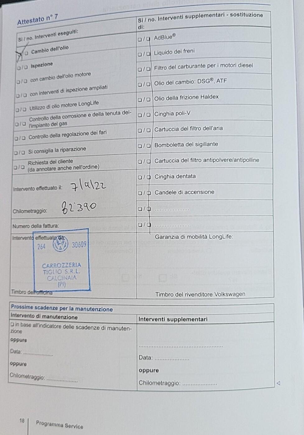 VOLKSWAGEN POLO 1,4 TDI-TAGLIANDI VOLKS-EURO 6