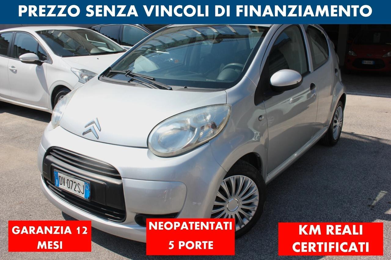 Citroen C1 1.0 68 CV 5 PORTE NEOPAT OK GARANZIA 12 MESI TAGLIANDATA
