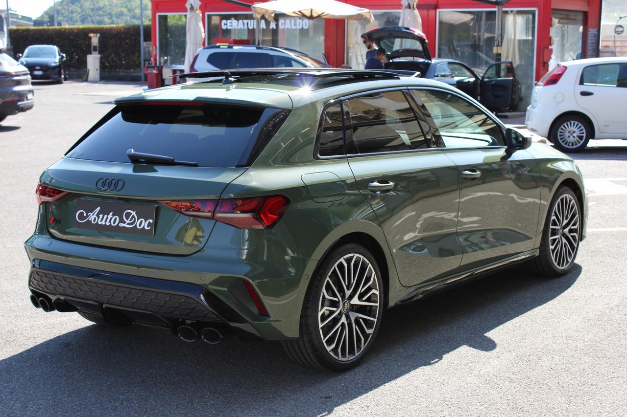 Audi S3 SPBK 2.0 TFSI 333 CV QUATTRO S TRONIC TETTO APRIBILE PANORAMICO BAULE ELETTRICO
