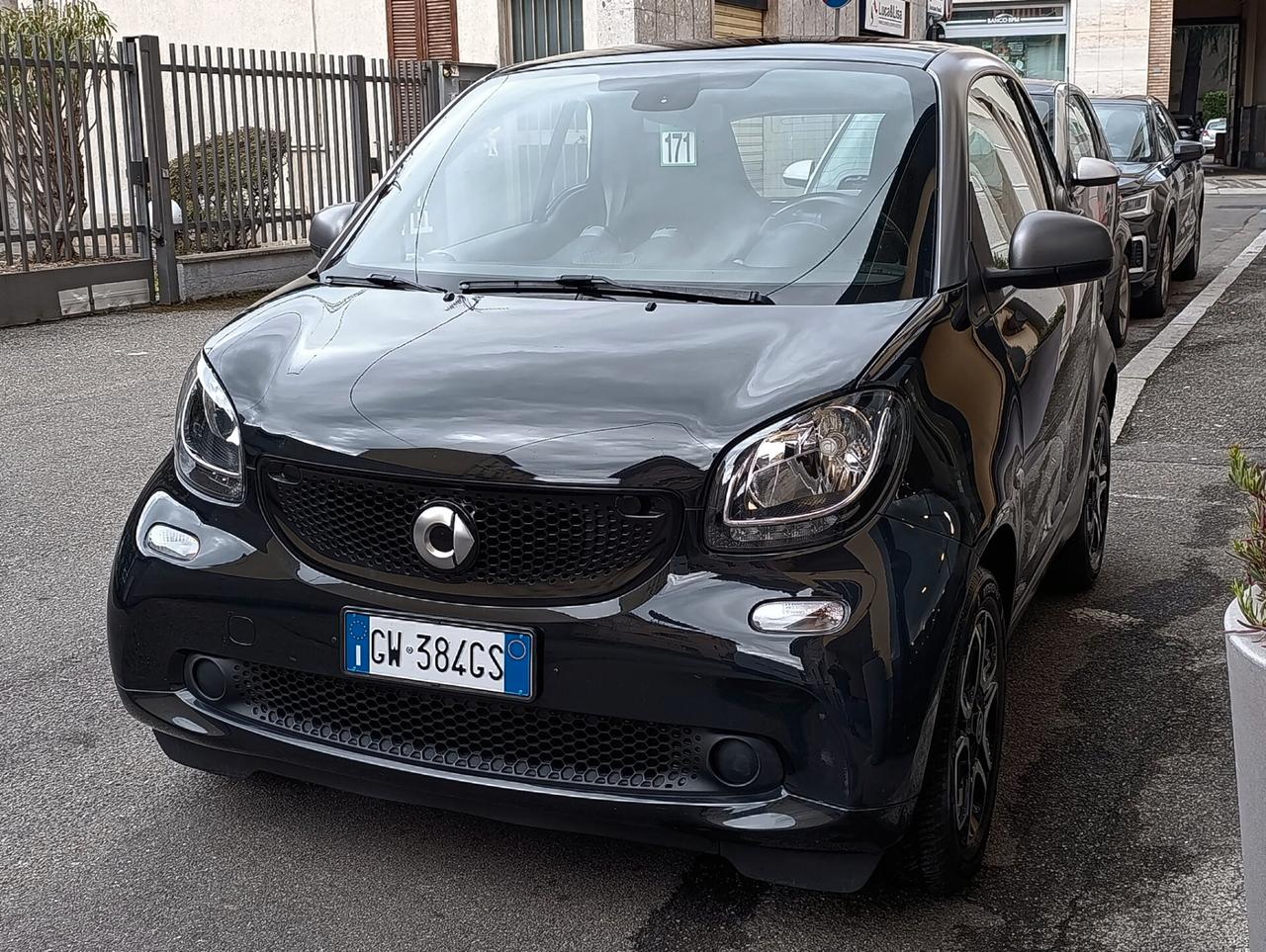 Smart ForTwo 90 0.9 Turbo twinamic Passion Nero e Opaco Navi full