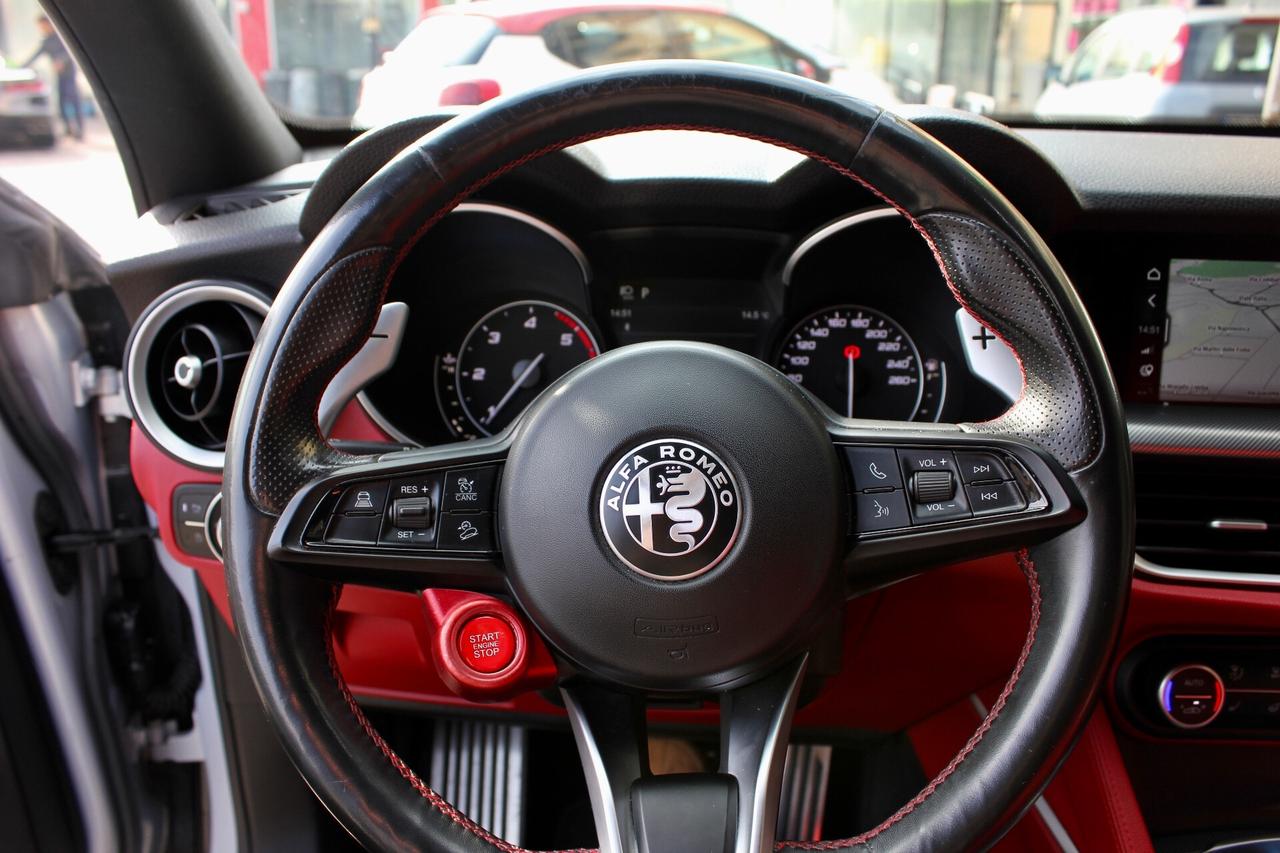 Alfa Romeo Stelvio 2.2 Turbodiesel 210 CV AT8 Q4 Veloce PELLE NAVY BAULE ELETT.