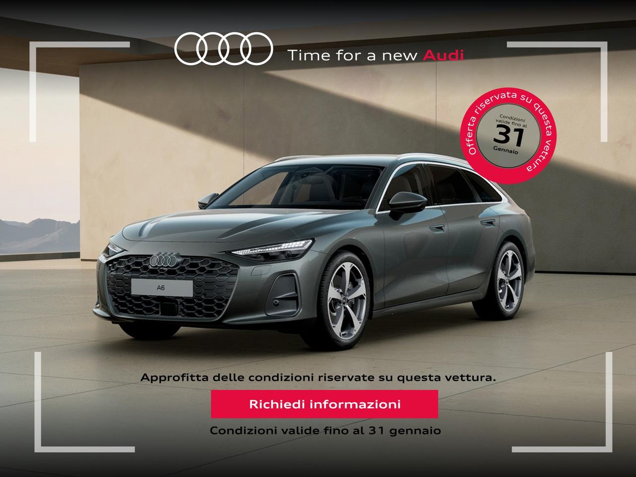 Audi A6 avant 2.0 tdi mhev + business advanced quattro 204cv s-tronic