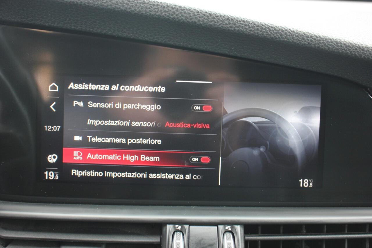 ALFA ROMEO GIULIA 2.2 190cv EAT8 PADDLE VOLANTE *PREZZO VERO* UNIPRO- TAGLIANDO ALFA ROMEO