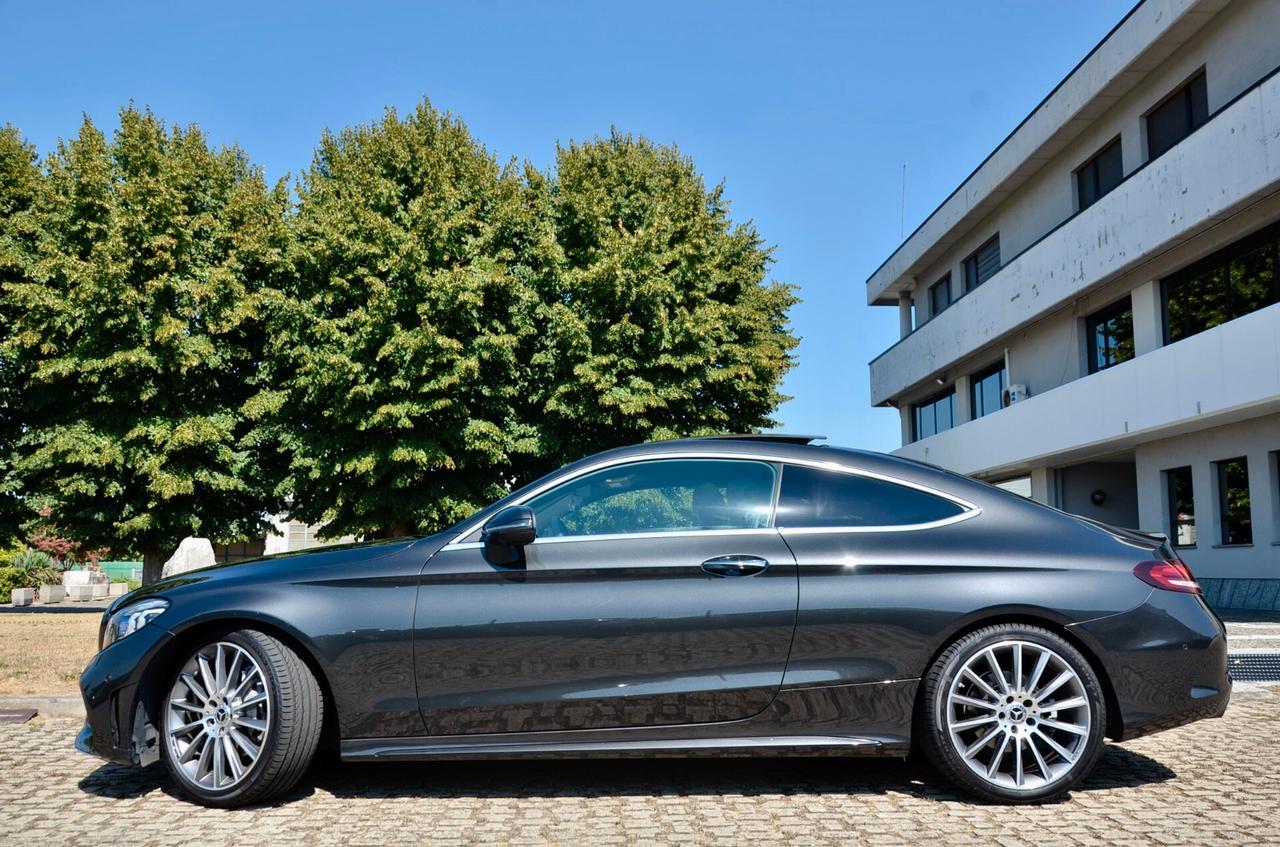 MERCEDES-BENZ C200 COUPE MHEV MILD HYBRID (EQ-BOOST) PREMIUM PLUS 184cv AUTO, UFF ITALIANA, SERVICE UFF MERCEDES, TETTO, HI-FI BURMESTER, FARI MULTIBEAM, 19", RETRO 360, PERMUTE