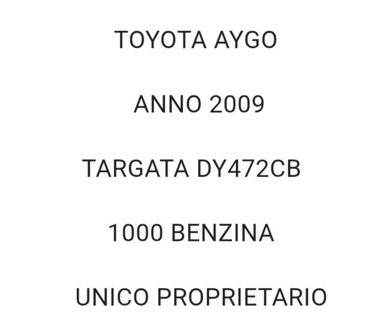 Toyota Aygo 1.0 BENZINA
