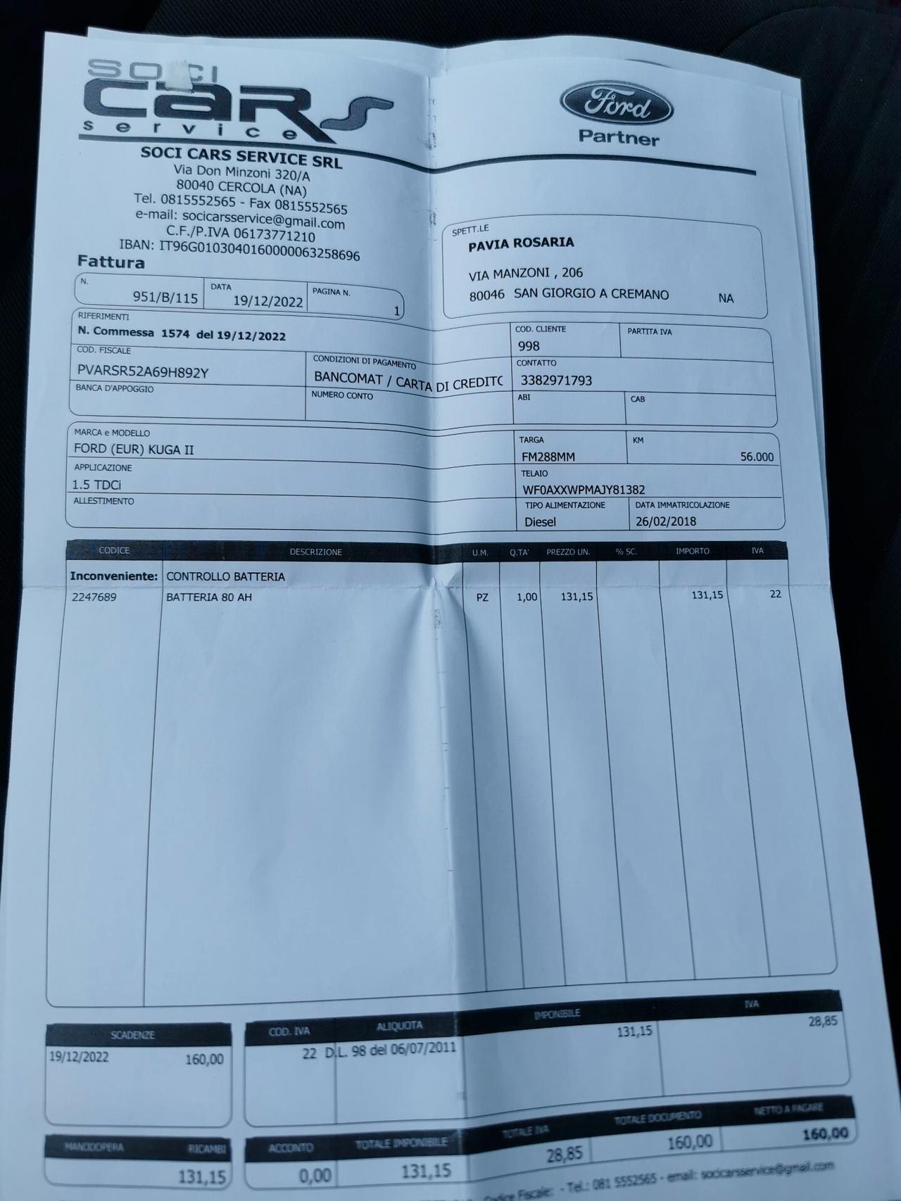 Ford Kuga 1.5 TDCI 120cv S&S 2WD Titanium