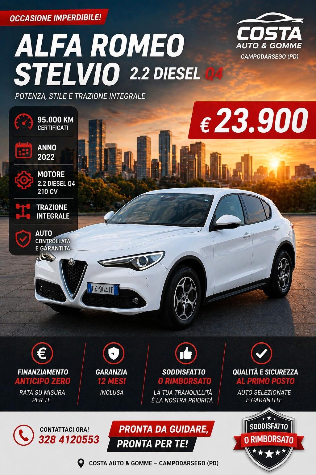 Alfa Romeo STELVIO 2.2 Diesel 190CV AT8 Q4